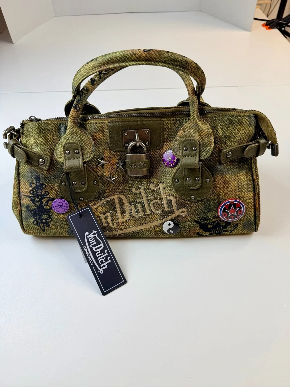 Von Dutch Bree Satchel handbag NWT Y2K